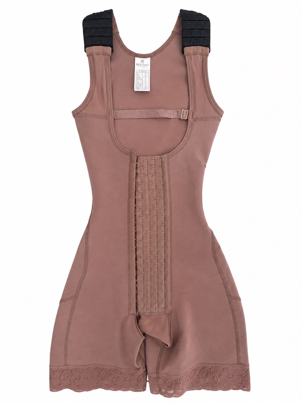 Molded One-Piece Shapewear Bodysuit by - Dusty Rose